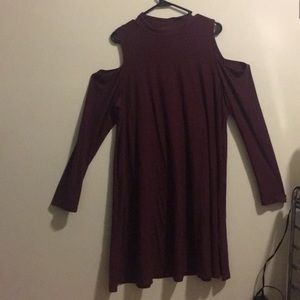Burgundy dress